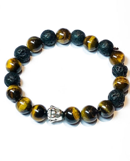 Armband met tijgeroog edelsteen kralen